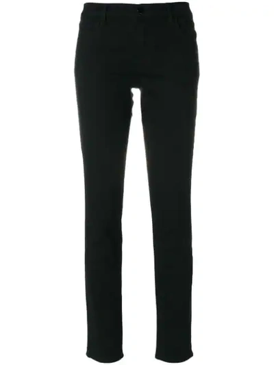 J Brand Classic Straight Jeans In Black