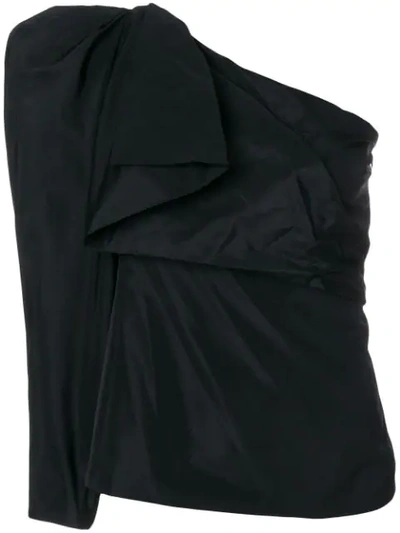Stella Mccartney Asymmetric Single Sleeve Blouse - Black