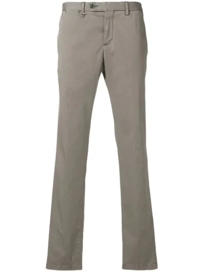 Paoloni Classic Chinos In Grey