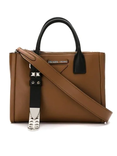 Prada Etiquette Tote Bag - Brown