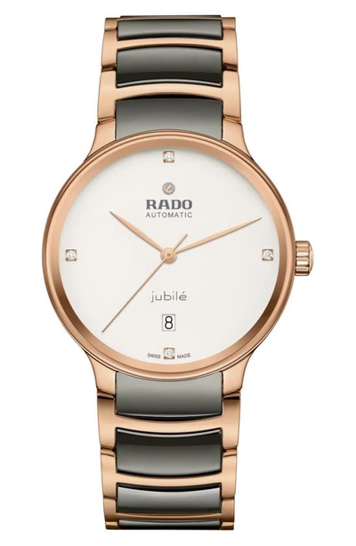 Rado Centrix Automatic Diamond Watch, 30.5mm In White