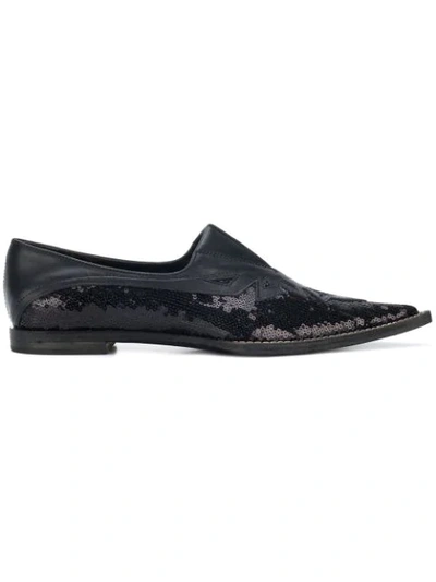 Haider Ackermann Pointed Toe Loafers - Black