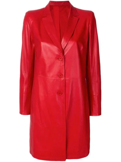 Sylvie Schimmel Buttoned Up Coat - Red