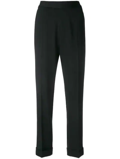 Tom Ford Cropped High Waist Trousers - Black