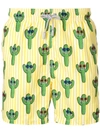 Mc2 Saint Barth Happy Cactus Print Swim Shorts
