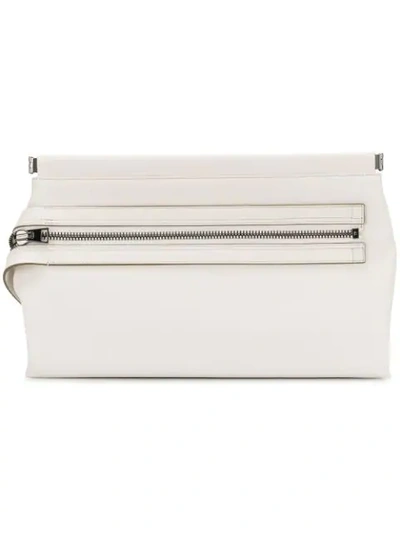 Tom Ford Zip Front Clutch Bag - White
