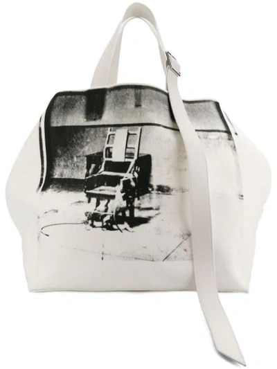 Calvin Klein 205w39nyc X Andy Warhol Tote Bag In White