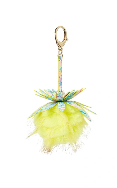 Lilly Pulitzer Pineapple Pom Pom Charm In Multi Surf Gypsea Small