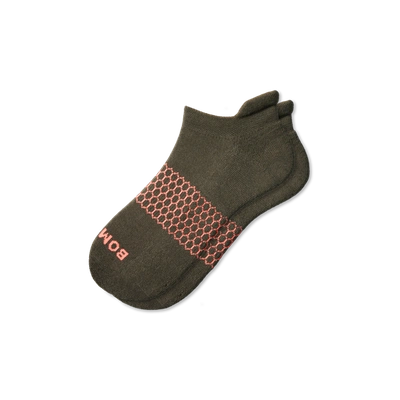 Bombas Solids Ankle Socks In Olive Grove