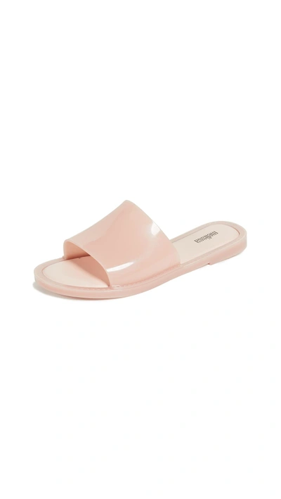 Melissa Soul Pool Slide Sandals In Light Pink