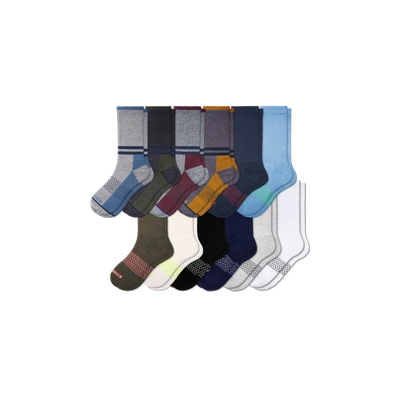 Bombas Calf Sock 12-pack In Navy Black Mix