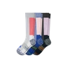Bombas Performance Compression Sock 3-pack (20-30mmhg) In Pink Grey Mix