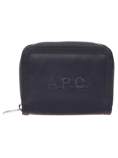 Apc A.p.c. A.p.c Compact Malone Wallet In Dark Navy