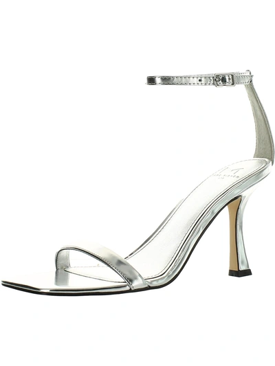 Marc Fisher Ltd Jalina Womens Buckle Ankle Strap Heel Sandals In Silver