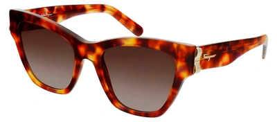 Ferragamo Sf 1010s 214 Cat-eye Sunglasses In Multi