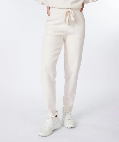 Esqualo Capri Trouser Jogger In Ivory In Multi