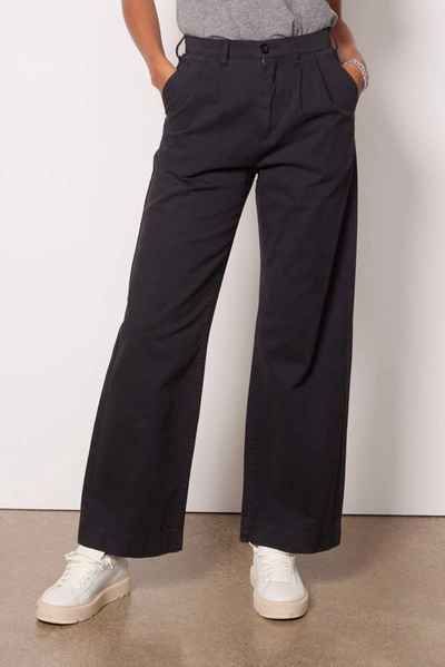 Pistola Ellery High Rise Wide Leg Trouser In Fade To Black In Multi