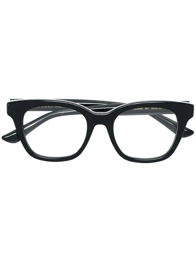 Gucci Square Frame Glasses In Black