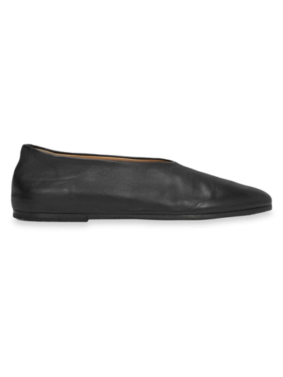 Marsèll Women's Coltellaccio Leather Ballerina Flats In Black