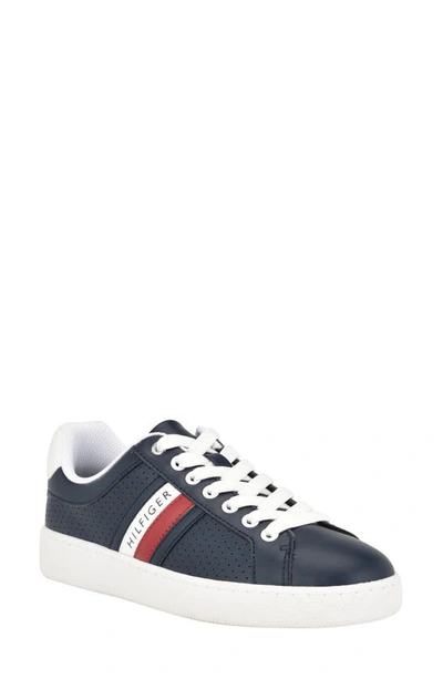 Tommy Hilfiger Women's Jallya Casual Lace Up Sneakers In Dark Blue