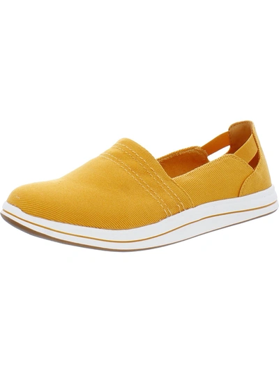 Cloudsteppers By Clarks Breeze Step Womens Slip On Outdoors Boat Shoes In Yellow