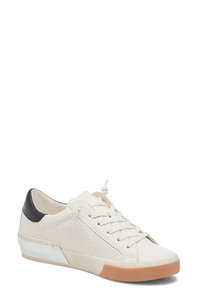 Dolce Vita Zina Sneaker In White/ Black Perf