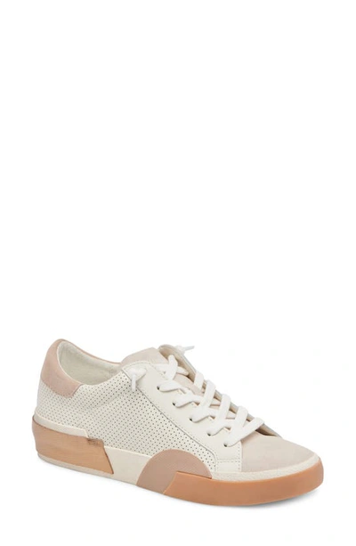 Dolce Vita Zina Trainer In White/ Tan Perf