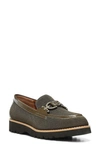 Donald Pliner Clio Slip-on Chunky Loafer In Military Green
