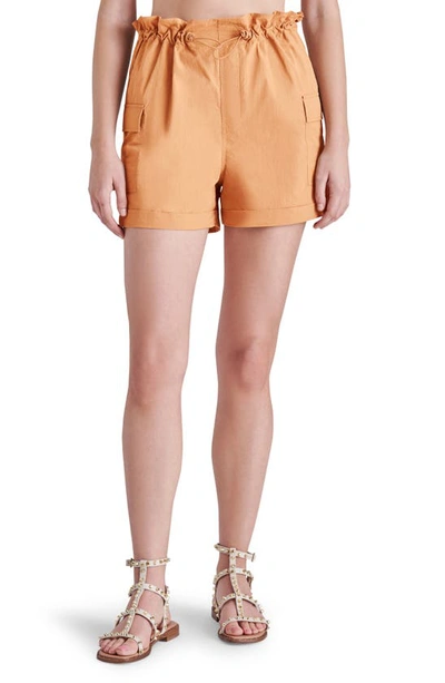 Bb Dakota By Steve Madden Boxy Camp Shorts In Mock Orange