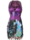 Rubin Singer Sequinned Mini Dress - Multicolour