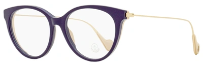 Moncler Women's Pantos Eyeglasses Ml5071 081 Violet/rose/gold 53mm In Multi