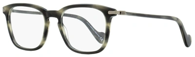 Moncler Men's Rectangular Eyeglasses Ml5045 055 Gray Melange 52mm In Multi