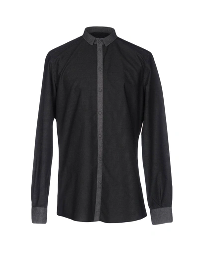 Dolce & Gabbana Patterned Shirt In Black