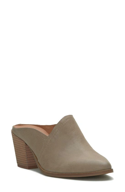 Lucky Brand Women's Bryanna Slip-on Asymmetrical Cutout Mules In Dune Leather
