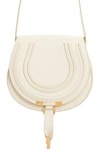 Chloé Small Marcie Leather Crossbody Bag In Misty Ivory 110