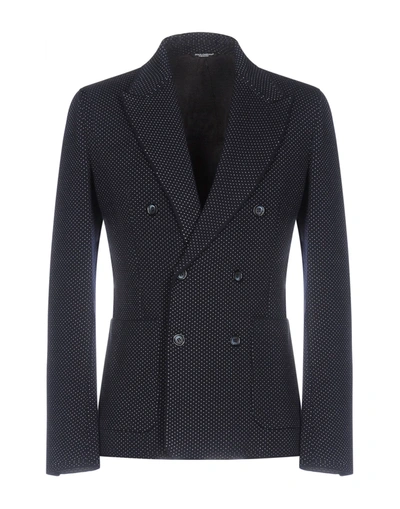 Dolce & Gabbana Suit Jackets In Dark Blue