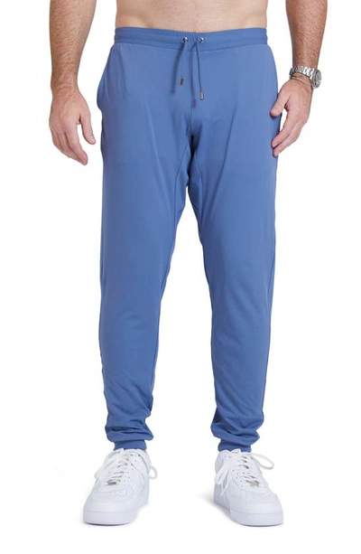 Redvanly Donahue Water Resistant Joggers In Blue Horizon