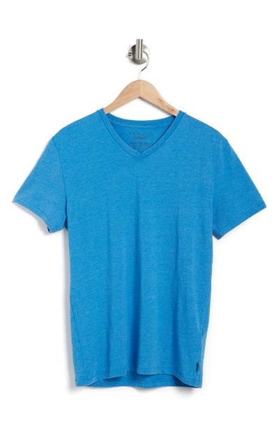 Lucky Brand V-neck Burnout T-shirt In Super Sonice