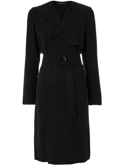 Andrea Marques Belted Trenchcoat In Preto