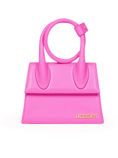 Jacquemus Le Chiquito Noeud In Pink & Purple