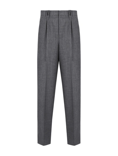 Dior Pleated Pants In Grey