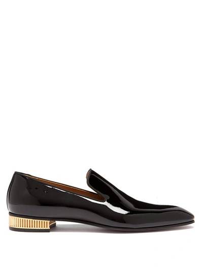 Christian Louboutin Men's Colonnaki Patent Leather Loafer In Black