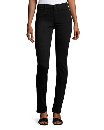 Armani Jeans High-rise Stretch-denim Slim Jeans, Black