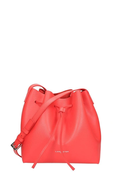 Lancaster Small Bucket Bag In Red