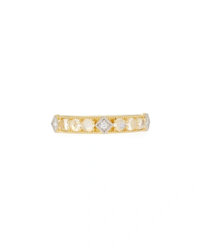 Jude Frances Lisse Moonstone & Diamond Band Ring In 18k Yellow Gold