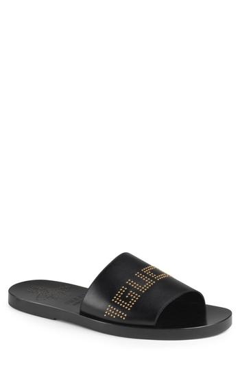 gucci studded slides