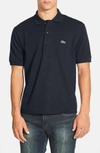 Lacoste 'l1212' Pique Polo In Raffia Matting