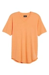 Goodlife Scallop Triblend V-neck T-shirt In Mock Orange