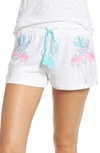 Pj Salvage Peachy Lounge Shorts In White