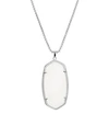 Kendra Scott Reid Pendant Necklace, 28 In Silver/white